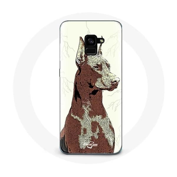 Cover til Samsung Galaxy A8 Plus Doberman Race af hunde