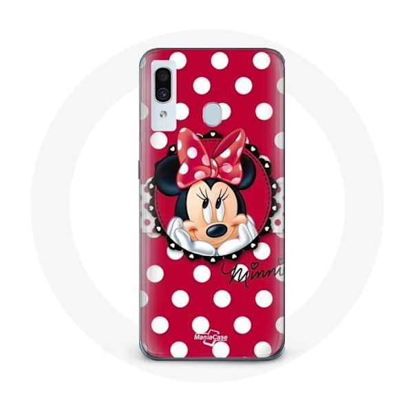 Coque för Samsung Galaxy A40 Minnie Mouse Tecknad Röd