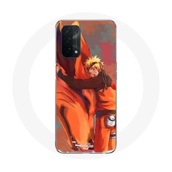 Coque - Maniacase - Oppo A74 5G - Kurama Naruto - Silikon - Mjuk svart