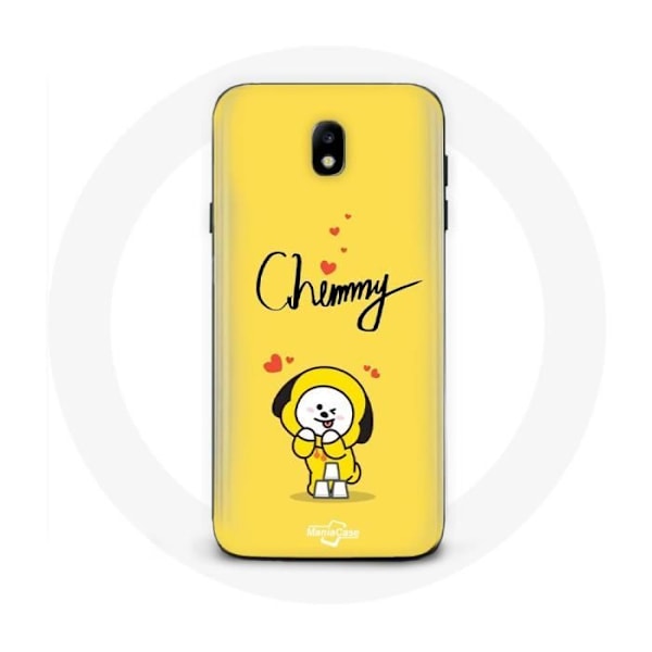 Coque för Samsung Galaxy J5 2017 BTS Bangtan Boys BT21 Chimmy Jimin Gul Bakgrund