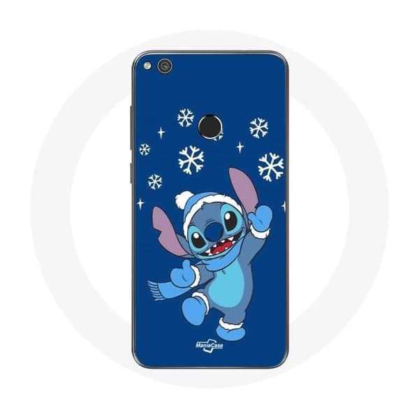 Cover til Huawei P8 Lite 2017 Stitch sne Jul blå
