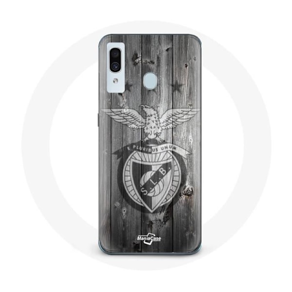 Coque - Maniacase - Samsung Galaxy A20 - Mjuk - Skydd - Mönster Benfica Svart