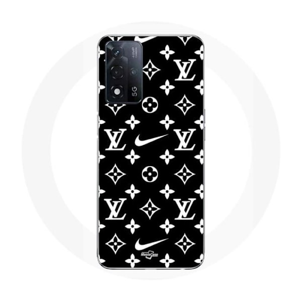 Coque Maniacase för Oppo A93s 5G nike LV svart bakgrund