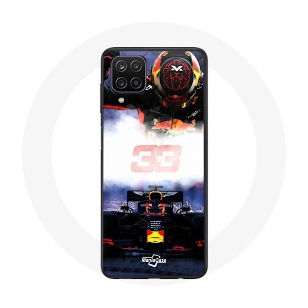 Coque för Samsung Galaxy A22 4G Formel 1 Max Verstappen F1-förare svart röd och gul