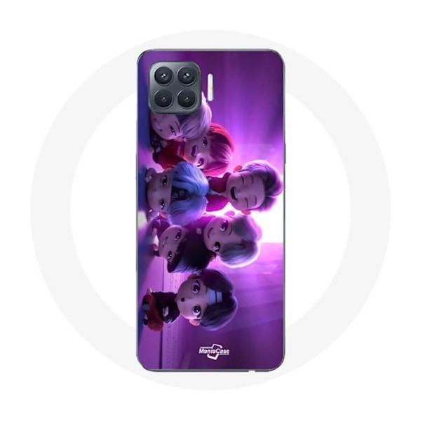 Coque för Oppo A93 BTS TinyTAN Animation Affisch RM Jin Suga J-Hope Jimin V och Jungkook Mic Drop