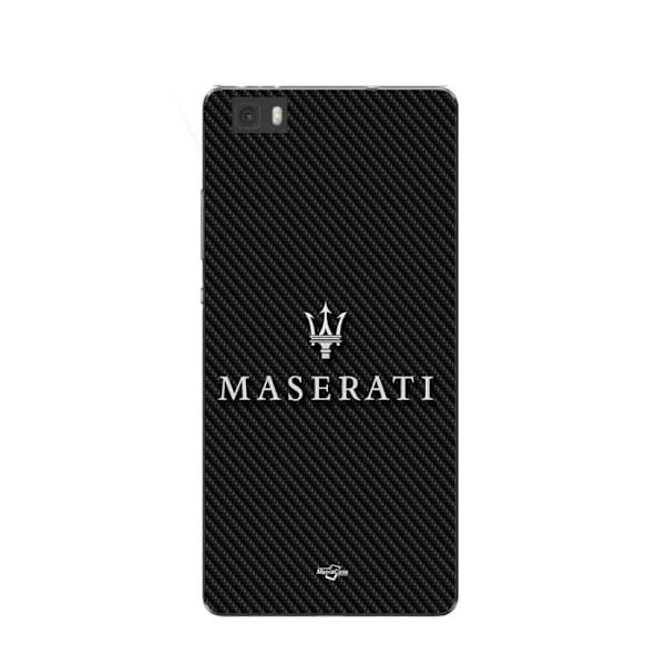 Coque Maniacase för Huawei P8 Lite Maserati vit kolbakgrund