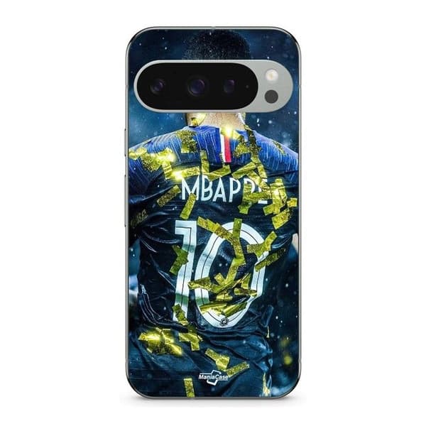 Cover til Google Pixel 9 Pro XL Kylian Mbappe PSG Frankrig svart
