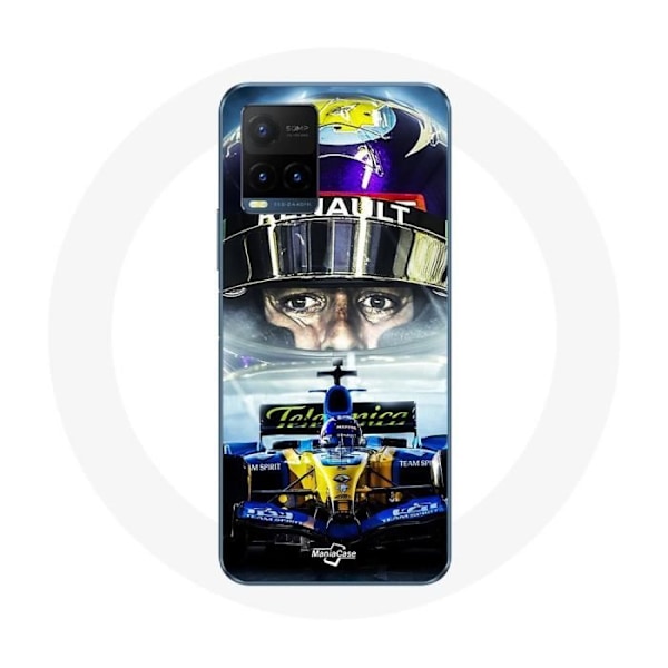 Coque - Maniacase - Vivo Y21s 2021 / Y21 2021 - Svart - Mjuk - Formel 1 Svart
