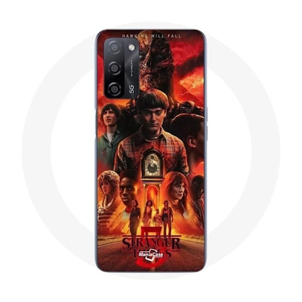 Coque - Maniacase - Oppo A55 5G - Svart - Flexibel - Stranger Things Säsong 5
