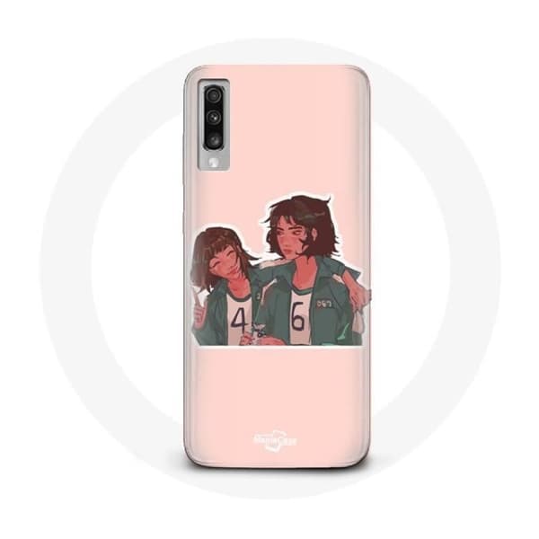 Coque - Samsung - Galaxy A70 - Blød - Beskyttelse - Squid Game Ji Yeong Kang Sae Byeok