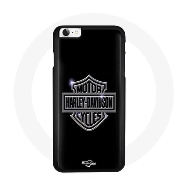 Coque - Maniacase - iPhone 6 - Sort - Fleksibel - Harley Davidson logo Svart