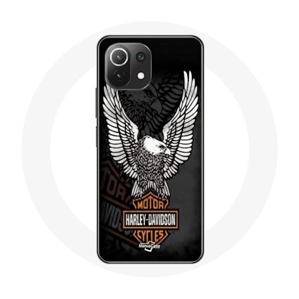 Coque - Harley Davidson - Xiaomi Mi 11 Lite - Svart - Örn logotyp - Hård