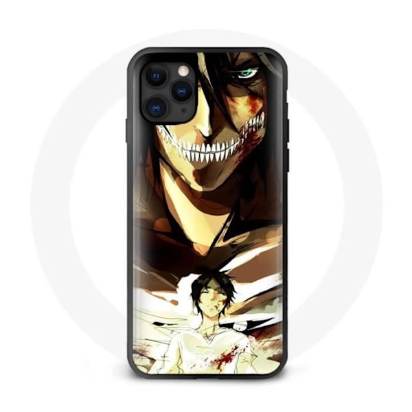 Coque - Maniacase - Iphone 12 - Eren Yeager Attack on Titan - Silikon - Mjuk svart