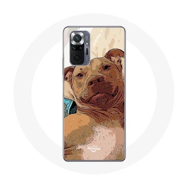 Coque för Xiaomi Redmi Note 10 Pro American Pit Bull Terrier Brun