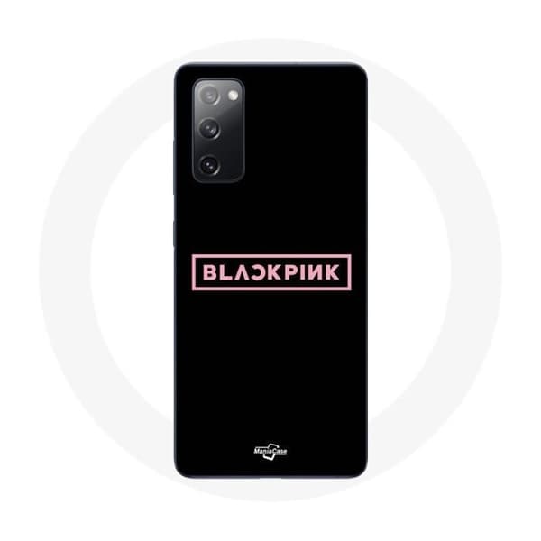 Cover til Samsung Galaxy S20 FE Blackpink K-pop Gruppe Logo Sort Baggrund