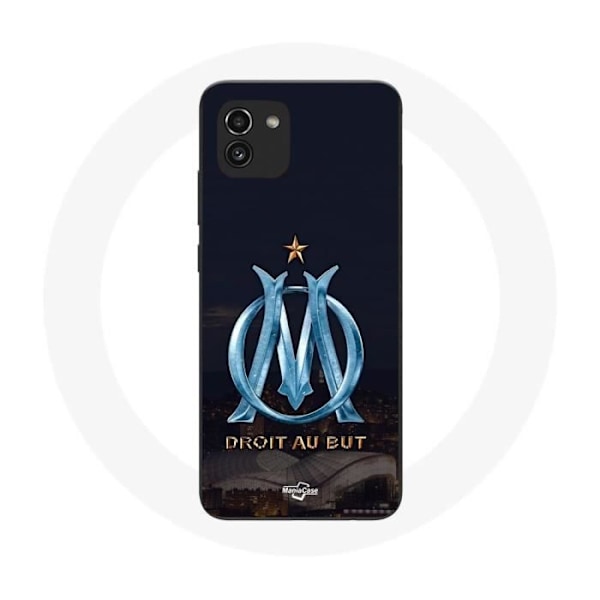 Coque Samsung Galaxy A03 OM logotyp blå och gyllene stadion