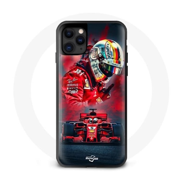Coque iphone 12 pro max Formel 1 Röd sebastian vettel