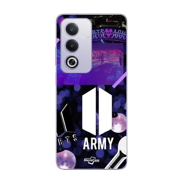 Coque - BTS - Oppo A80 - Souple - Noir - Logo armeija BTS