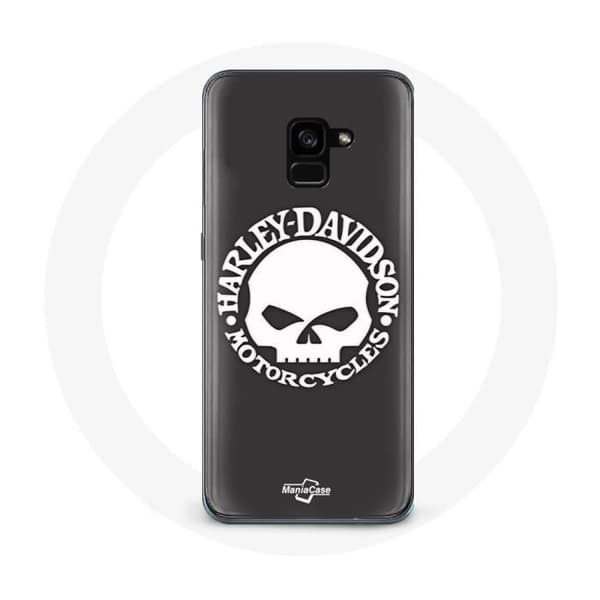 Cover til Samsung Galaxy A8 Plus Harley Davidson Motors Dødningehoved