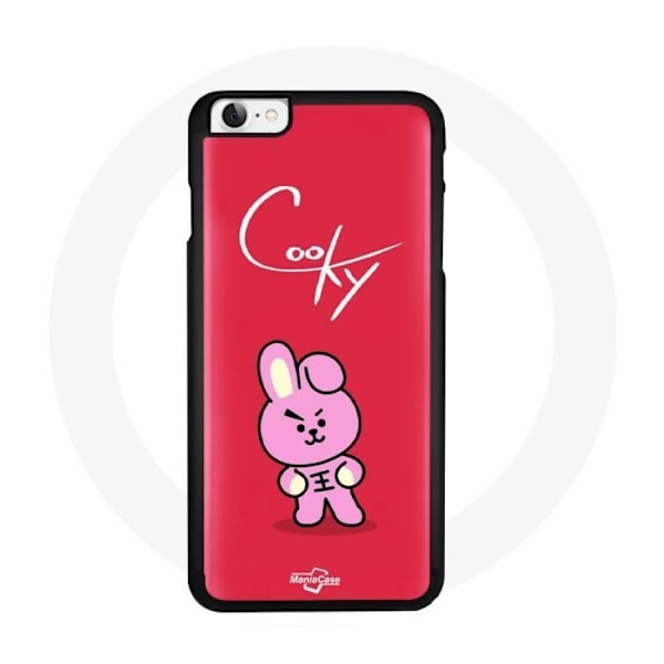 Coque för Iphone 5 BTS Bangtan Killar BT21 Cooky Röd Bakgrund
