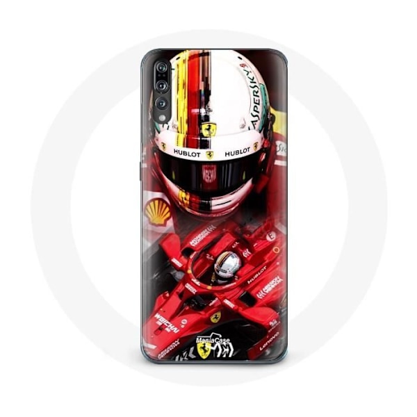 Coque för Huawei p20 Formel 1 Sebastian Vettel F1 Röd