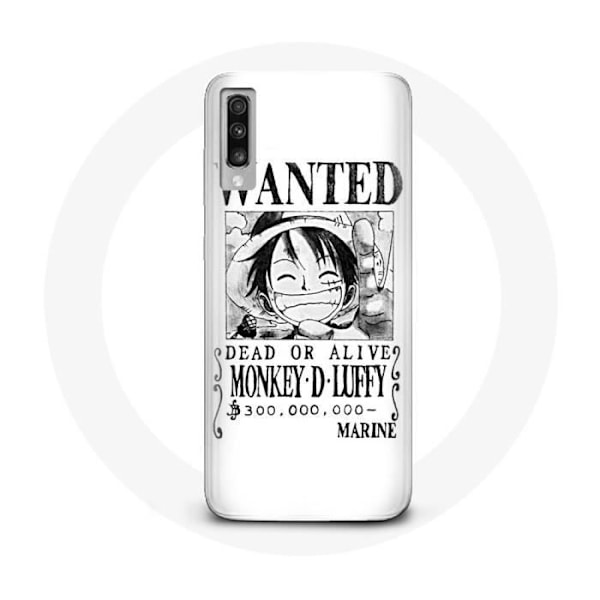 Coque Samsung Galaxy A70 One Piece Manga sökplakat Vit