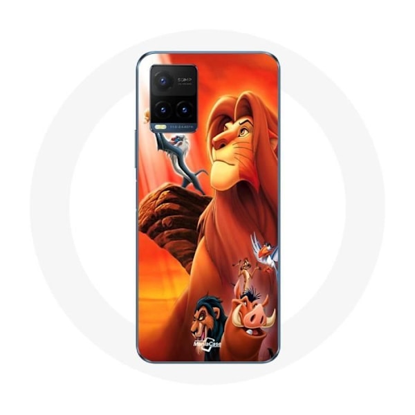Skydd för Vivo Y21s 2021 / Y21 2021 Lejonkungen Simba och Mufasa