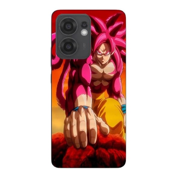 Coque Maniacase För Oppo Reno 13F Dragon Ball Daima GOKU transformation SSJ4 Svart