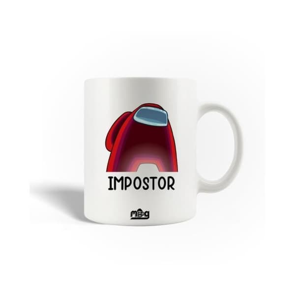 Mugg i Keramik - Among Us - Impostor - 30cl - Diskmaskinssäker - Vit