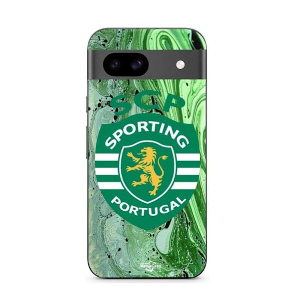 Coque - MANIACASE - Google Pixel 8a - Flexibel - Sportig - Mönster Sporting Portugal Svart