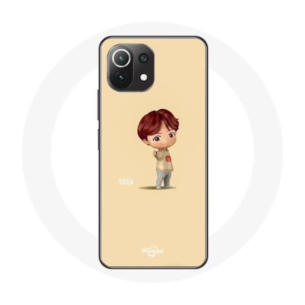 Cover til Xiaomi Mi 11 Lite BTS TinyTAN Animation Suga