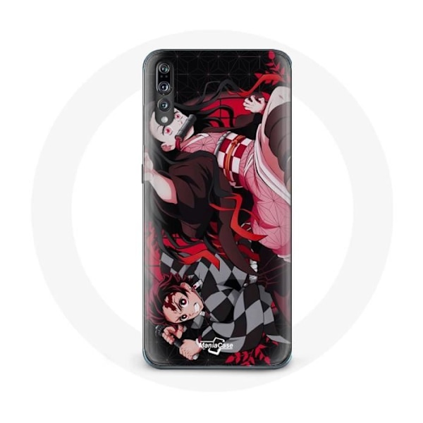 Coque - Maniacase - Huawei P20 Pro - Souple - Noir - Demon Slayer Tanjiro Nezuko