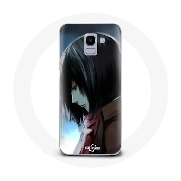 Coque för Samsung Galaxy J6 2018 Mikasa Ackerman Attack on Titan Manga Anime