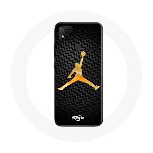Coque - Maniacase - Xiaomi Redmi 9C - Flexibel - Gul - Michael Jordan-logotyp Gul