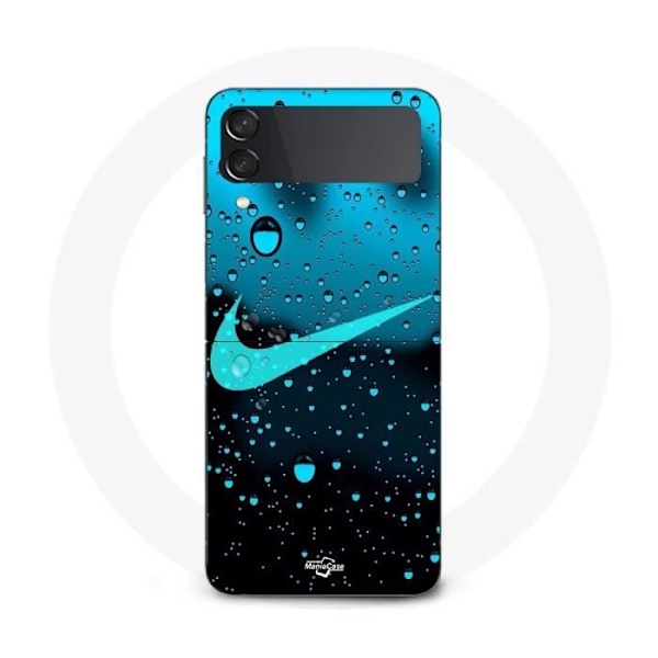 Coque - Nike - Galaxy Z Flip4 - Vattendroppe - Mjuk - Blå