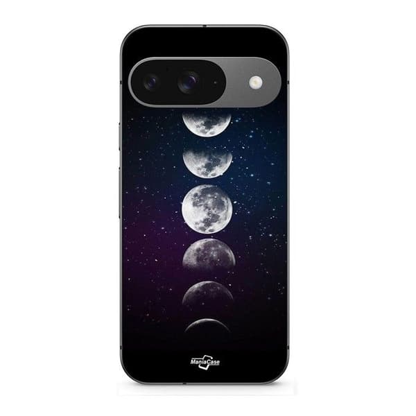 Cover til Google Pixel 9 MÅNEFASER NATTEN STJERNE svart