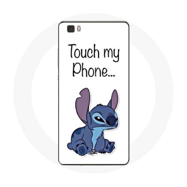 Coque för Huawei P8 Lilo och Stitch söt Vit bakgrund