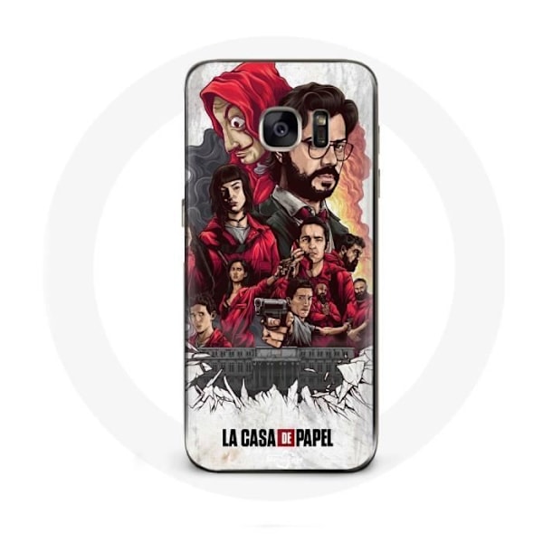 Coque - La Casa De Papel - Samsung Galaxy S6 edge - Mjuk - Skydd - Konst