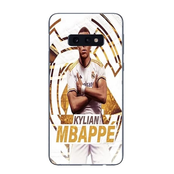 Coque Maniacase för Samsung Galaxy S10e Kylian Mbappe Real Madrid bakgrundsfirande