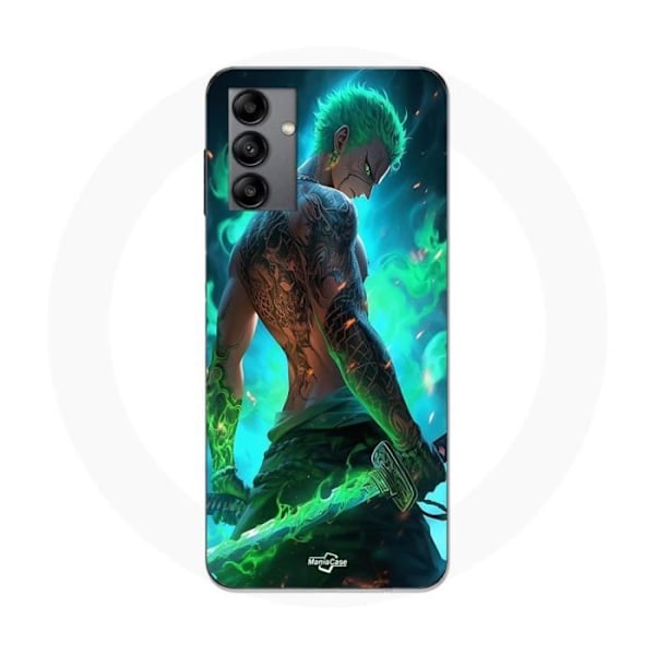 Coque - Maniacase - Samsung Galaxy A04s - One Piece Zoro 3D - Flexibel - Både för herrar och damer