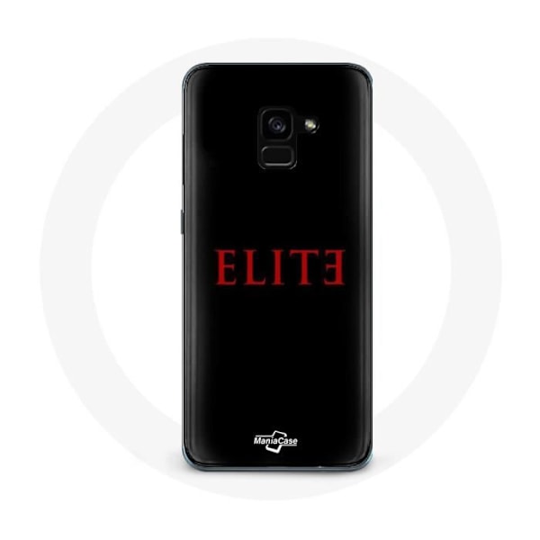 Coque för Samsung Galaxy A8 Plus Elite Säsong 5 Logotyp Röd Svart Bakgrund