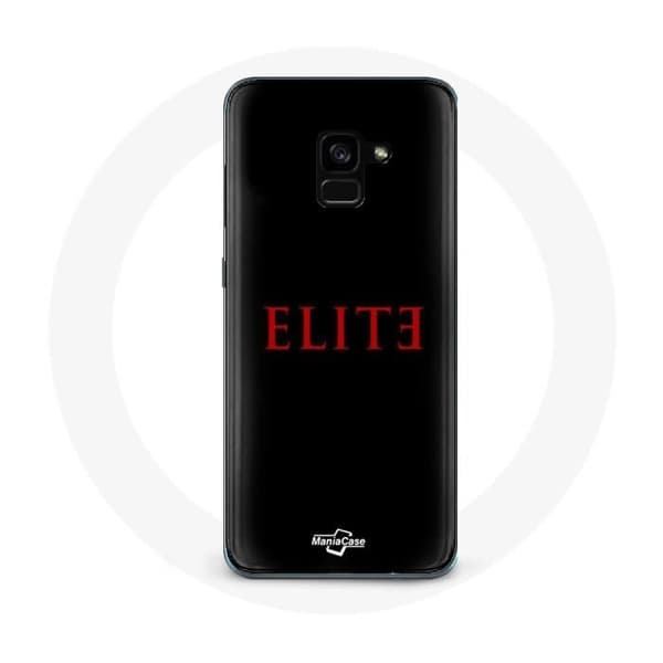 Cover til Samsung Galaxy A8 Plus Elite Sæson 5 Logo Rød Sort Baggrund