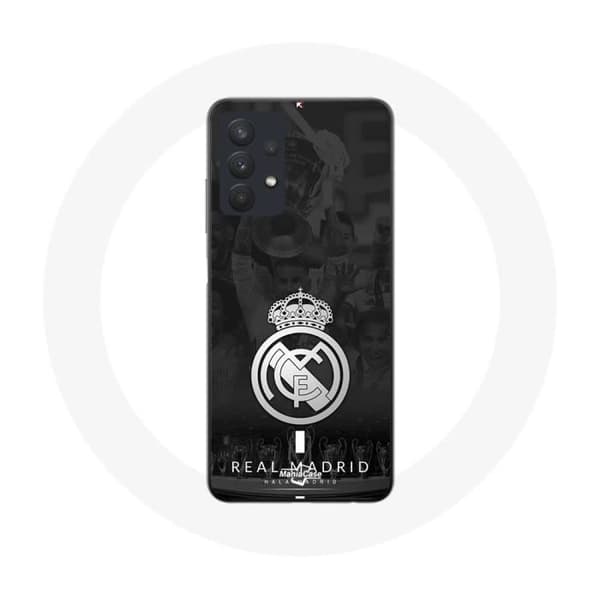 Coque - Real Madrid - Samsung Galaxy A32 5G - Pehmeä - Harmaa - Logo Grå