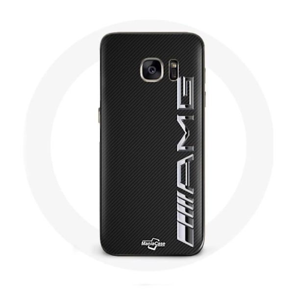 Coque för Samsung Galaxy S7 Edge Amg Logotyp Kolfibertextur