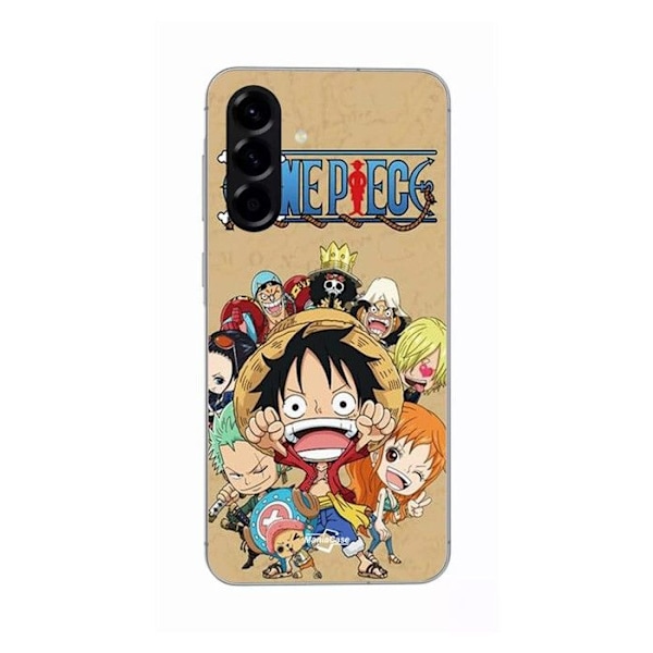 Coque - Maniacase - Samsung Galaxy A56 - Silikon - Manga One Piece - Mjuk Svart