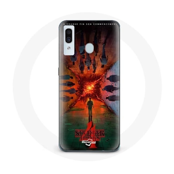 Coque för Samsung Galaxy A20 Stranger Things Säsong 4 Affisch Utrustning av den Nya Teorin