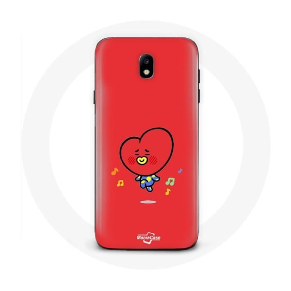 Coque för Samsung Galaxy S5 Bangtan Boys BT21 TATA V Röd Bakgrund