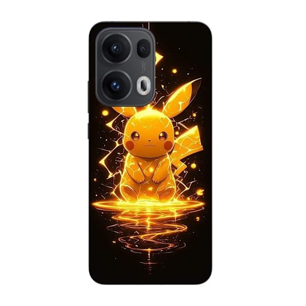 Coque Maniacase För Oppo Reno 13 Pro 5G Pikachu Eclair Svart