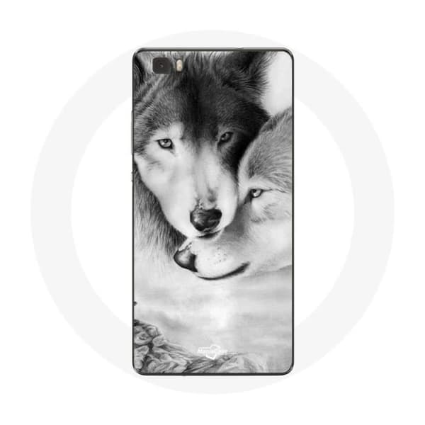 Coque för Huawei P8 Lite Varg Duo djur