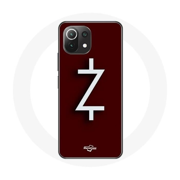 Skydd - Xiaomi - Mi 11 Lite - Flexibel - Logotyp Z - Röd och Vit röd vit
